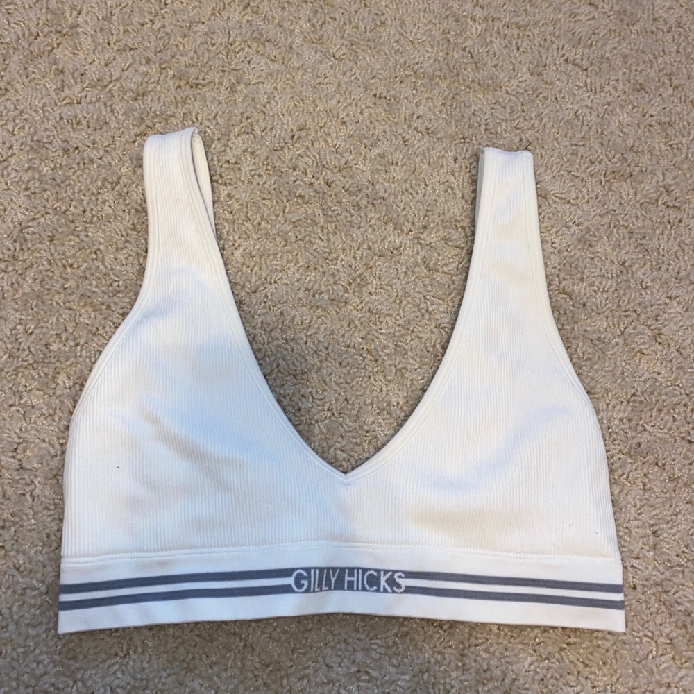 NWOT white gilly hicks bralette